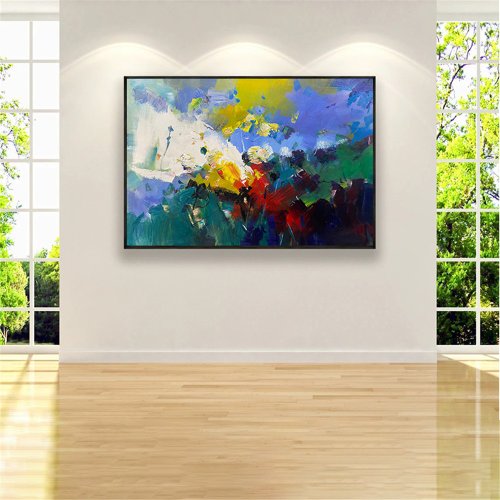 春韻手描き油絵/抽象画/オリジナル商品/装飾画/壁掛け絵画