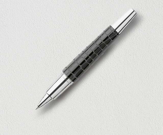 ファーバーカステル】E-MOTION クロコダイル柄 ボールペン ブラック