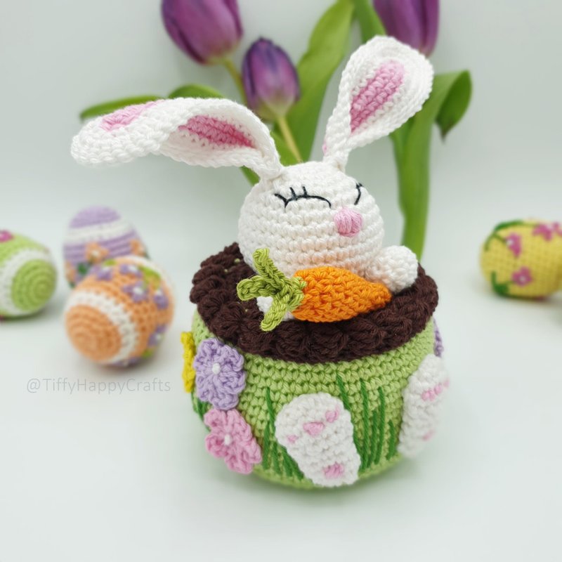 Easter Bunny Floppy Ears | Amigurumi Easter Crochet Pattern PDF - 手工藝教學/工具書 - 其他材質 