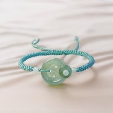 浮かぶ花と観音菩薩の氷型翡翠 天然ビルマ翡翠 A グレード ギフト対応