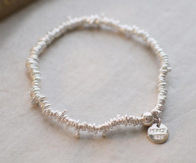 925 スターリングシルバーシルバーシルバー銀河星空ブレスレット