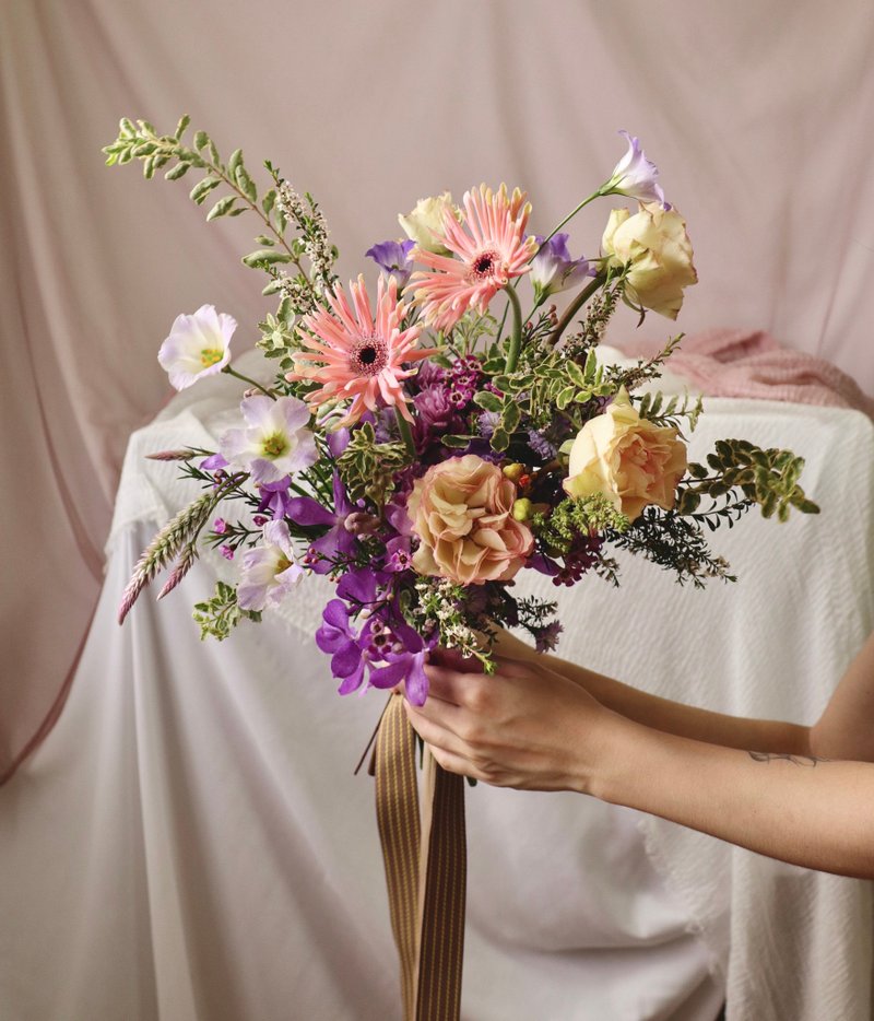 Flower Bouquet Wedding Bouquet Bridal Bouquet Custom Bouquet European Style Bouquet Texture Flower Ceremony - Dried Flowers & Bouquets - Plants & Flowers 