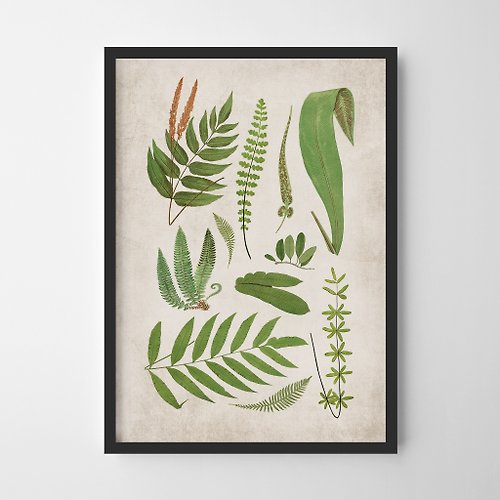 Weekend Road Trip vintage ferns print #3 復古 可客製化 海報 掛畫
