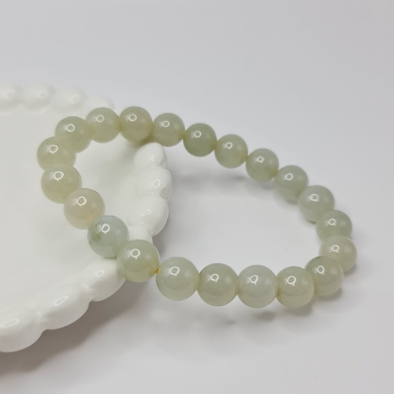 Candy color warm yellow bracelet beads | Natural Burmese jade A grade jadeite - สร้อยข้อมือ - หยก 