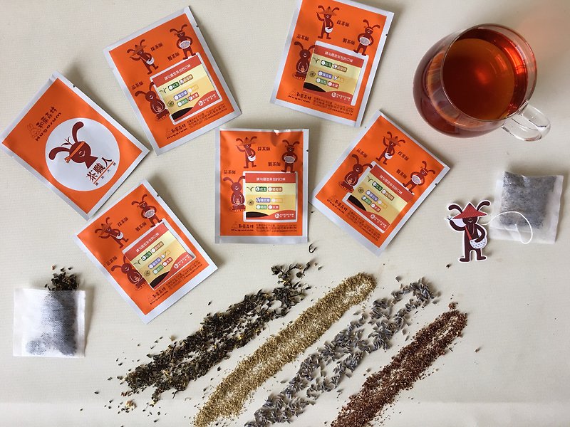 【Home DIY Experience Material Package】Handmade Flower and Fruit Tea Bag-Tea Master-Including Teaching Video - Other - Other Materials Orange