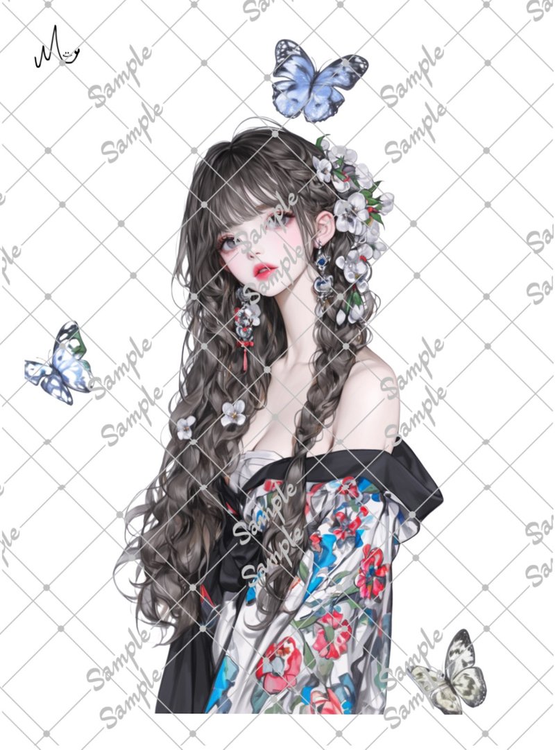 オリジナル人物ステッカー - 貼紙 - 紙 