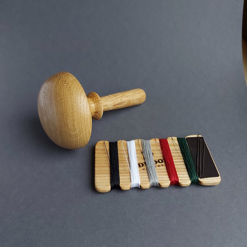 ウッドダーニングマッシュルームキット - 編み物/刺繍/羊毛フェルト/裁縫 - 木製 