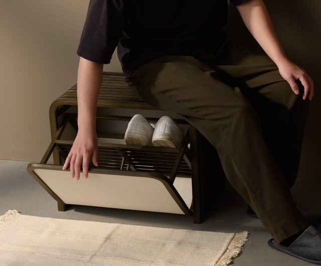 Lotus Bamboo Storage Bench