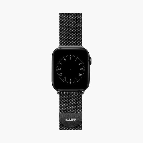 LAUT Taiwan LAUT Apple Watch 米蘭妮絲不鏽鋼編織錶帶 - 太空黑