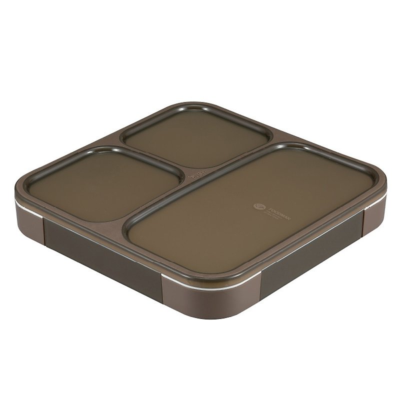 CB Japan Fashion Paris Series Antibacterial Slim Lunch Box 800ml Brown - Lunch Boxes - Other Materials 