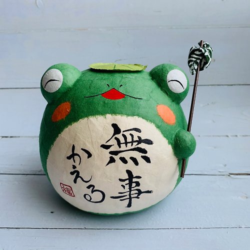 日本木村櫻士堂 - 吉享好物 福態青蛙 平安歸 和紙青蛙吉祥物