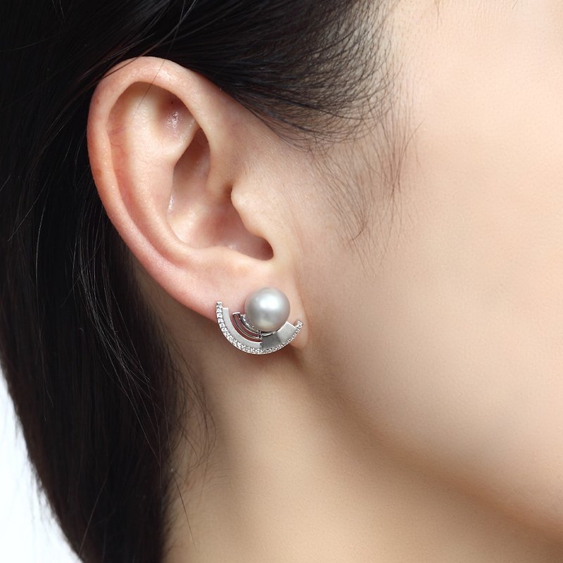 Metasoul linked Tianji earrings | Taiwanese specialty jewelry - Earrings & Clip-ons - Sterling Silver 