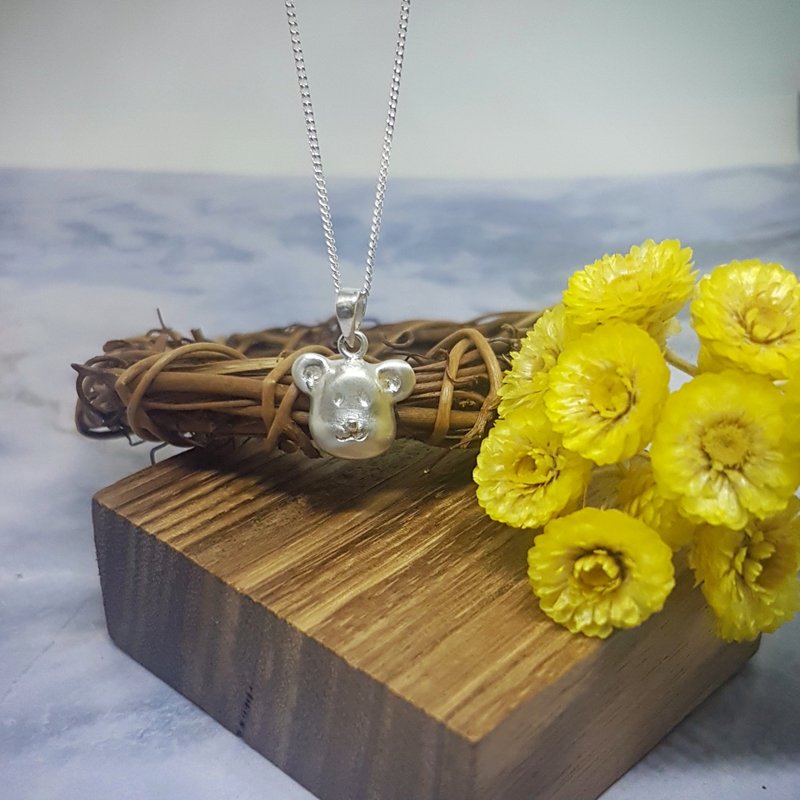 銀鈮細工 | 小熊軟糖純銀項鍊/項墬/手作飾品 - 項鍊 - 純銀 銀色