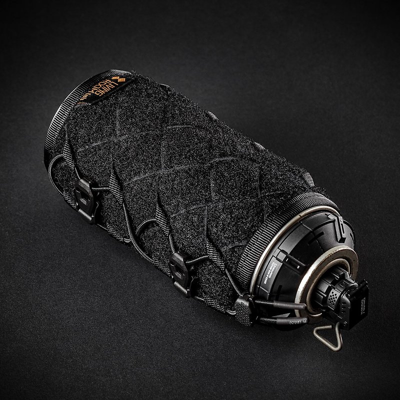 SHADOW CB 220 手工編織 卡式瓦斯罐套 Molle 噴燈 保溫 黑化 - 野餐墊/露營用品 - 其他材質 黑色