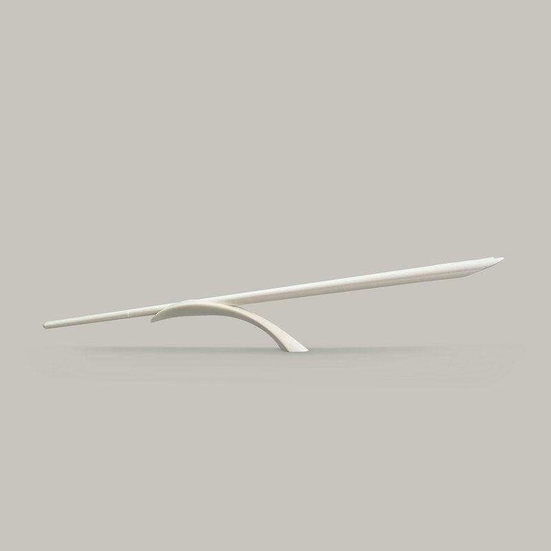 Balanced chopsticks rest - ตะเกียบ - พลาสติก ขาว