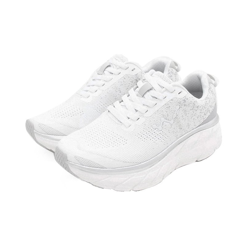 WALKING ZONE Tianhen W series flying thread braided heightening casual shoes for women - white - รองเท้าลำลองผู้หญิง - วัสดุอื่นๆ 