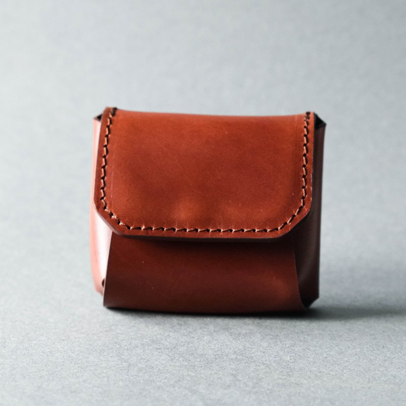 French elegant coin purse designed to prevent coins from falling out_square - กระเป๋าใส่เหรียญ - หนังแท้ หลากหลายสี