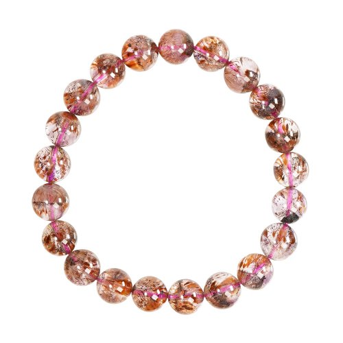 正佳珠寶 Gemsrich Jewelry 【正佳珠寶】紫鈦晶 超頂級金字塔紫鈦晶 8.8-9.2mm 紫鈦晶手珠