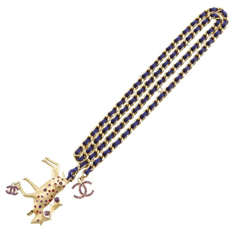 【日本直送】シャネル CHANEL チェーンベルト ベルト 金メッキ 01A レディース【中古】 - 皮帶/腰帶 - 其他金屬 金色