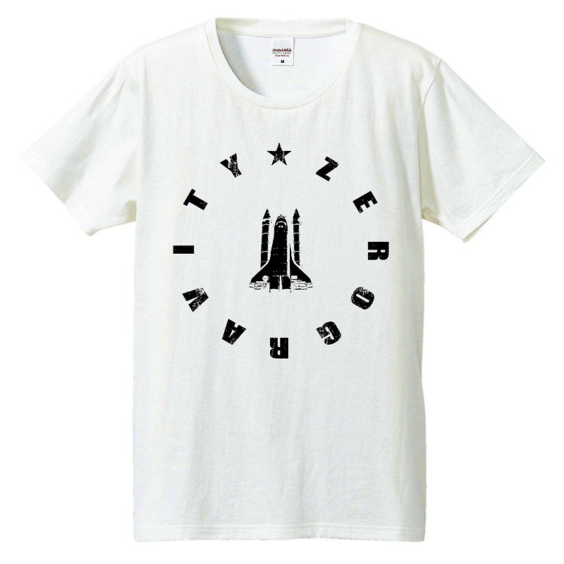 T-shirt / Zero Gravity 2 - เสื้อยืดผู้ชาย - ผ้าฝ้าย/ผ้าลินิน ขาว