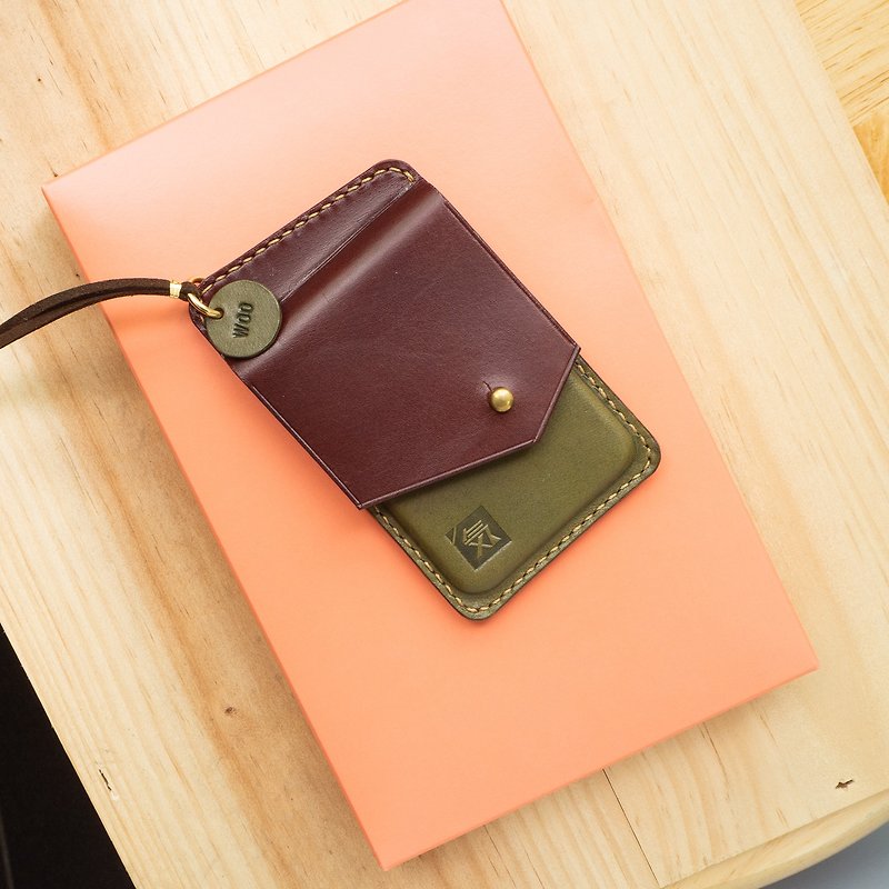 Genuine Leather Card Holder - ID & Badge Holders - Genuine Leather Brown