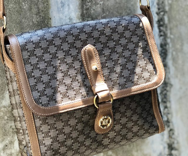 日本直送 名牌中古包 】CELINE セリーヌ マカダム トリオンフ スクエア