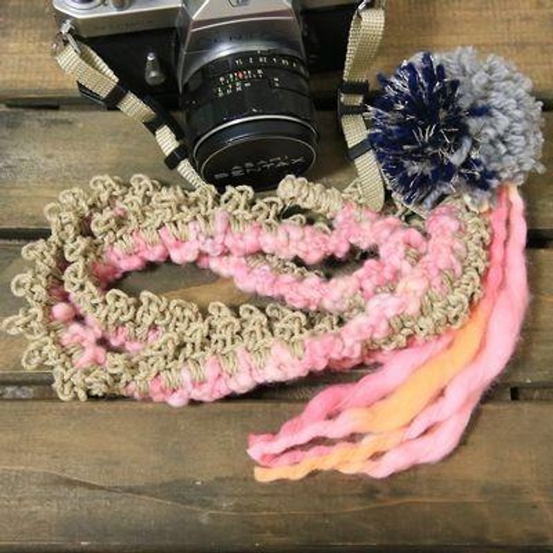 In Stock / Limited Color Knit Linen Camera Strap-twilight - คอลเลกชันรูปถ่าย - กระดาษ 