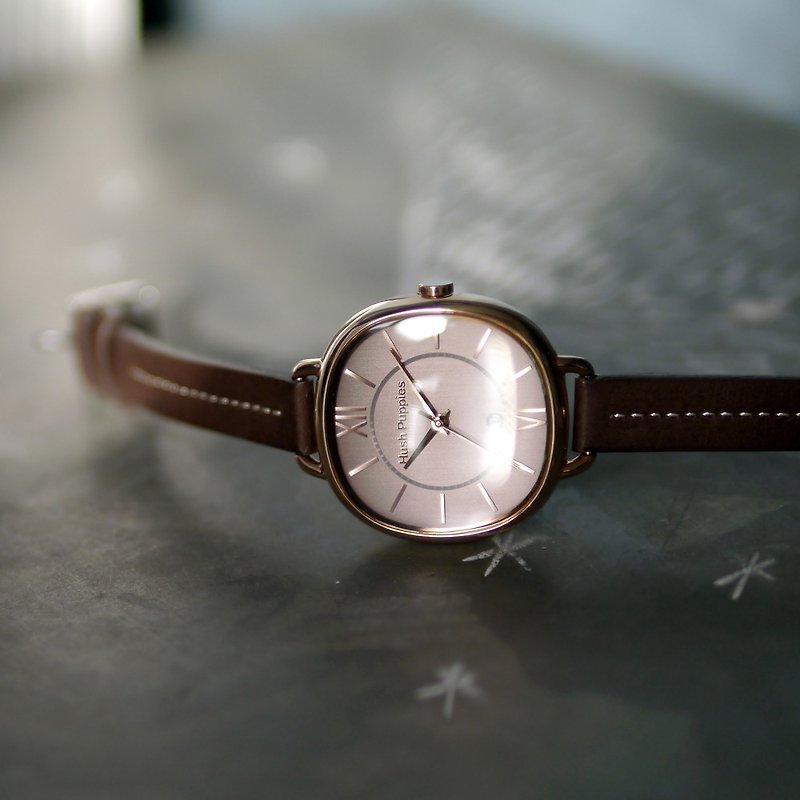 Hush Puppies | Three-hand Brown Leather Watch (HP3892) - นาฬิกาผู้หญิง - สแตนเลส สีนำ้ตาล