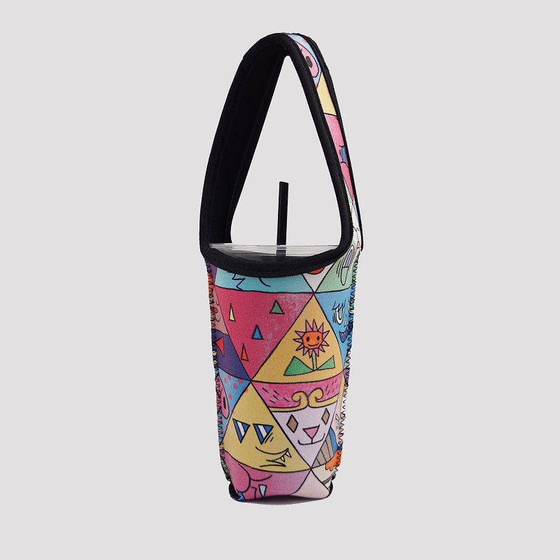 BLR Eco-friendly Beverage Bag Triangle Monster One Day Monster Joint Ti 38 - Beverage Holders & Bags - Polyester Multicolor