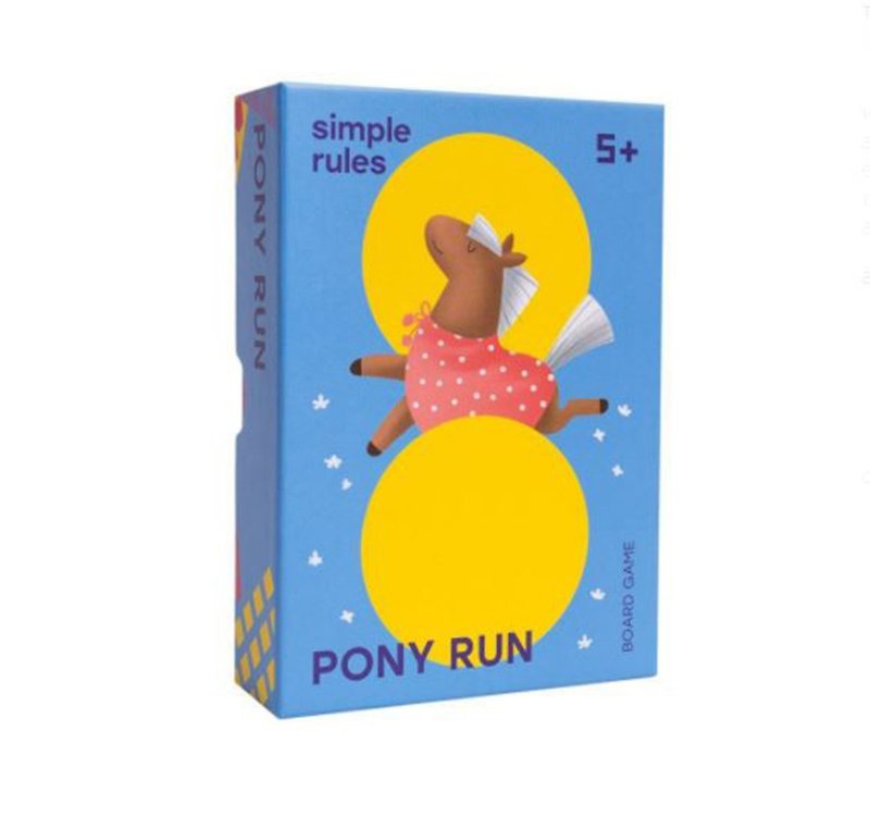 SIMPLE RULES - Pony Run - Children Board Game - Kids' Toys - Paper Red