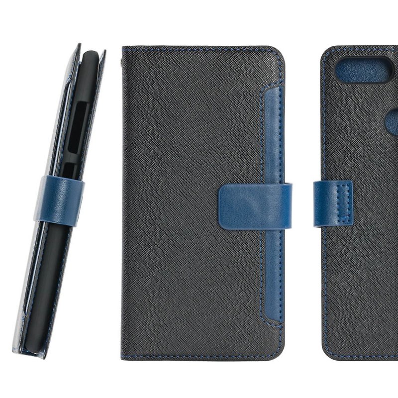 ASUS ZenFone Max Plus (ZB570TL) Side Leather Case - Black (4716779659290) - Phone Cases - Plastic Black