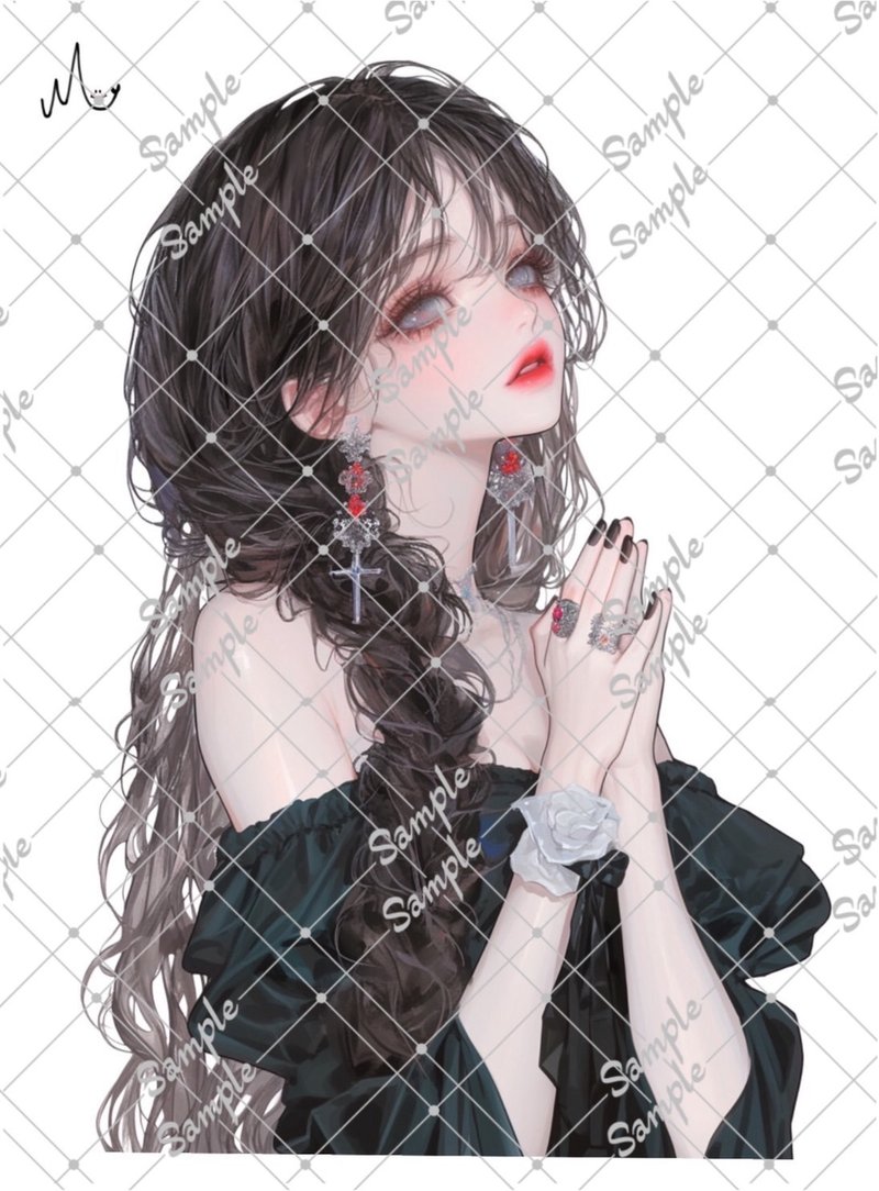 オリジナル人物ステッカー - 貼紙 - 紙 