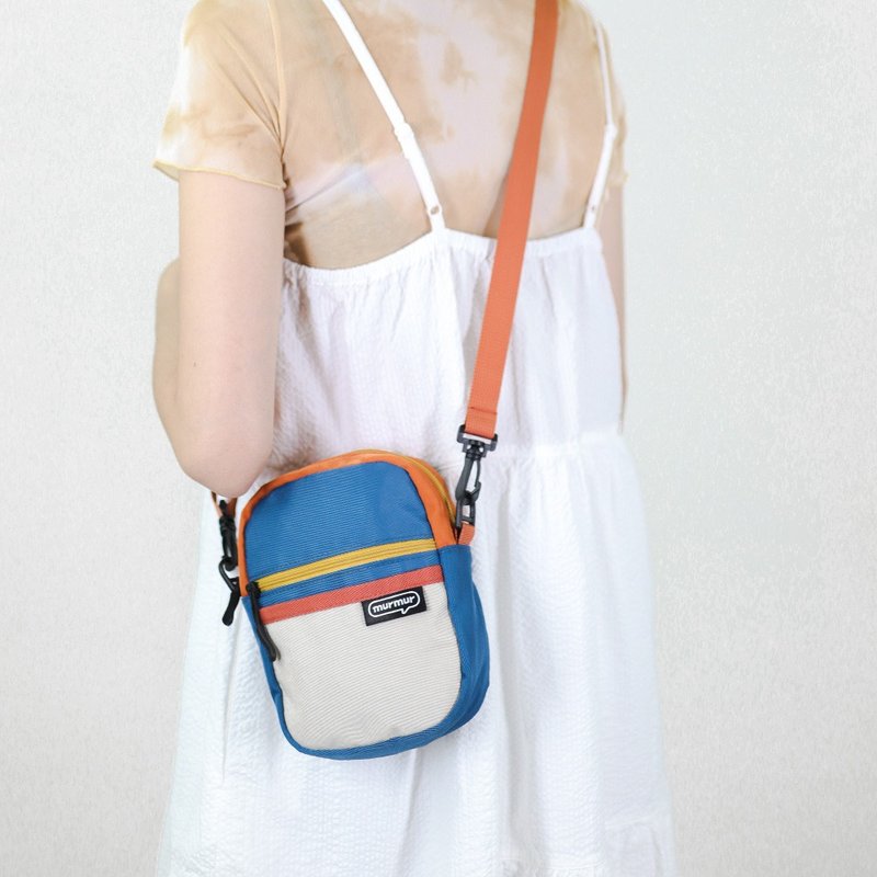 murmur lightweight travel mini bag | orange blue - Messenger Bags & Sling Bags - Polyester Blue