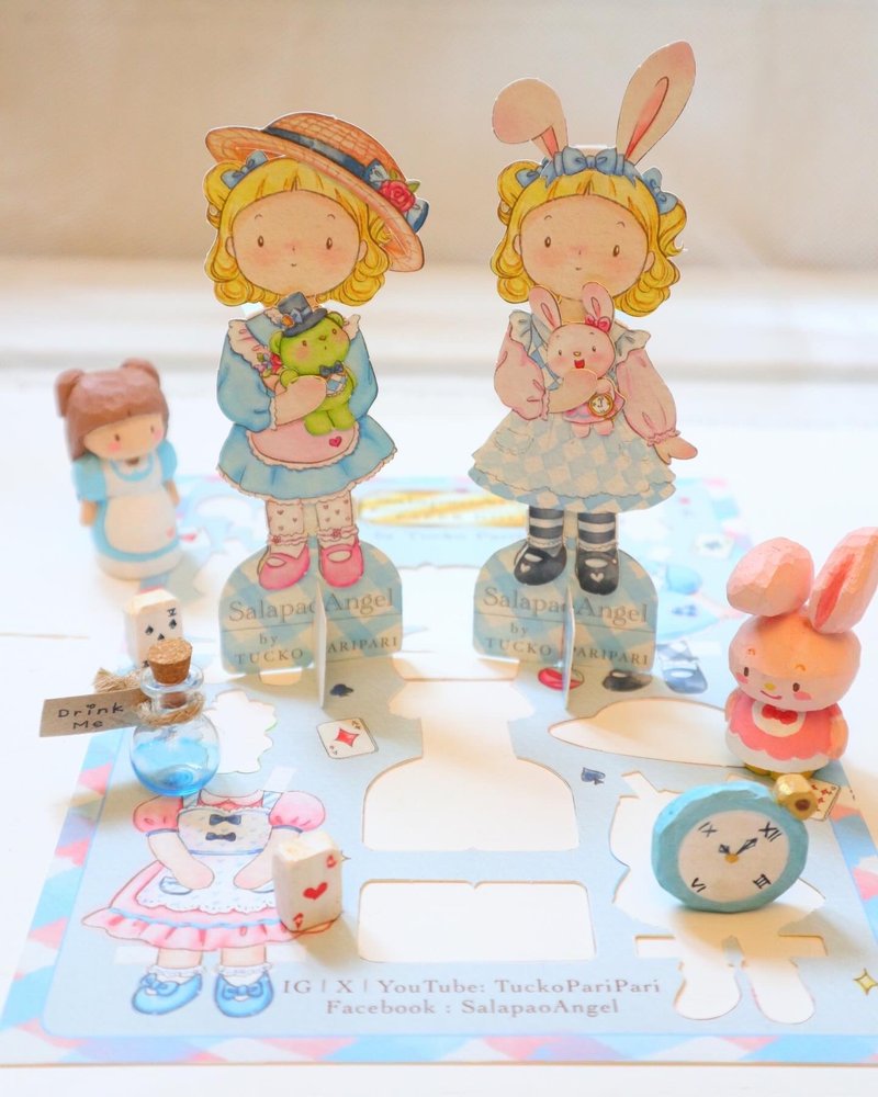 Alice in wonderland l Paper Doll - 寶寶/兒童玩具/玩偶 - 紙 多色