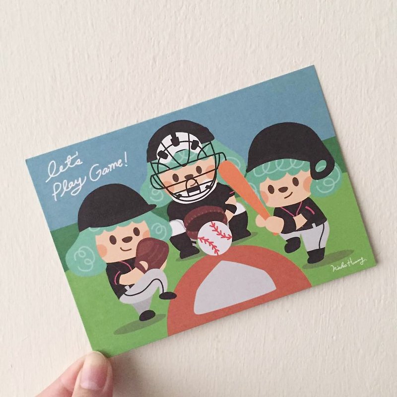 【棒球】明信片 - 卡片/明信片 - 紙 多色