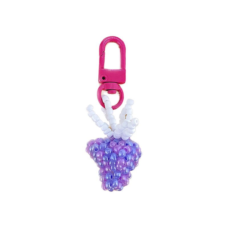 Strawberry Keyring- purple mix - ที่ห้อยกุญแจ - แก้ว สีม่วง