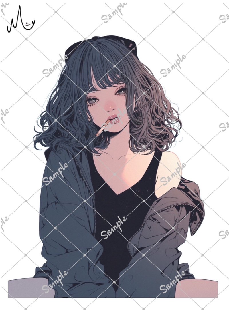 オリジナル人物ステッカー - 貼紙 - 紙 