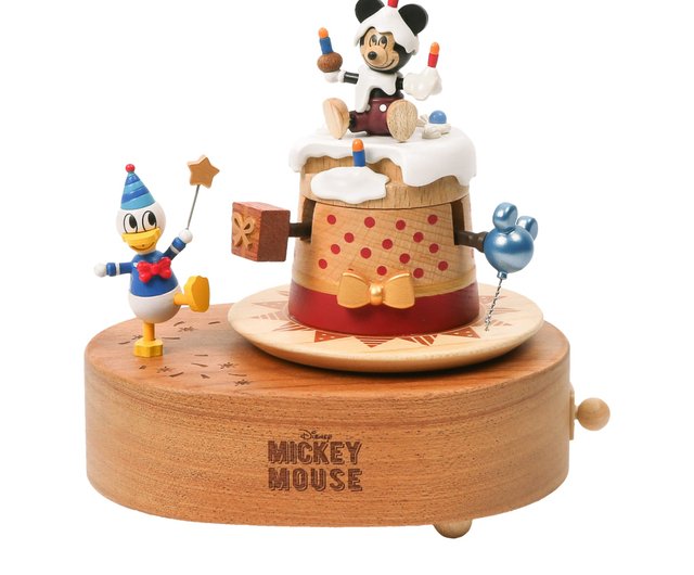 ミッキーケーキ】ディズニー 2回転オルゴール 誕生日プレゼント | Wooderful life - ショップ Wooderful life 置物 -  Pinkoi