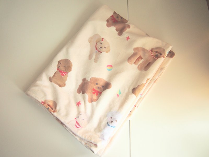 Toy Poodle Soft Fleece Blanket - Blankets & Throws - Other Materials Yellow