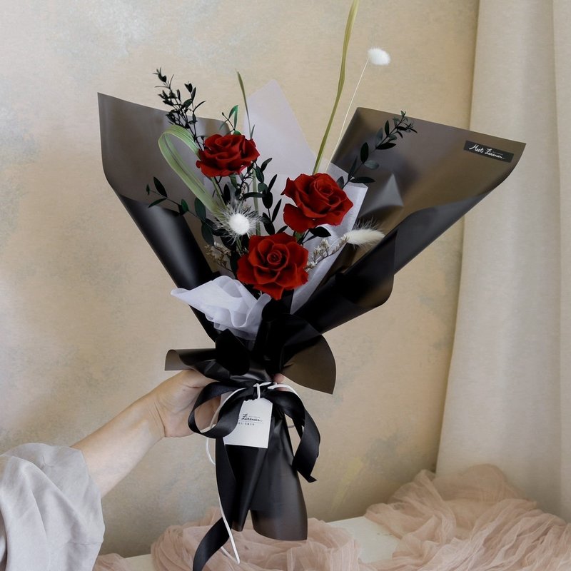 [Meet Eternity] Daily romantic eternal rose bouquets Valentine’s Day bouquets and Chinese Valentine’s Day bouquets, a total of 4 styles - ช่อดอกไม้แห้ง - พืช/ดอกไม้ 