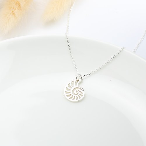 Angel & Me 珠寶銀飾 海洋 鸚鵡螺 黃金比例 貝殼 Shell s925 純銀 項鍊 禮物