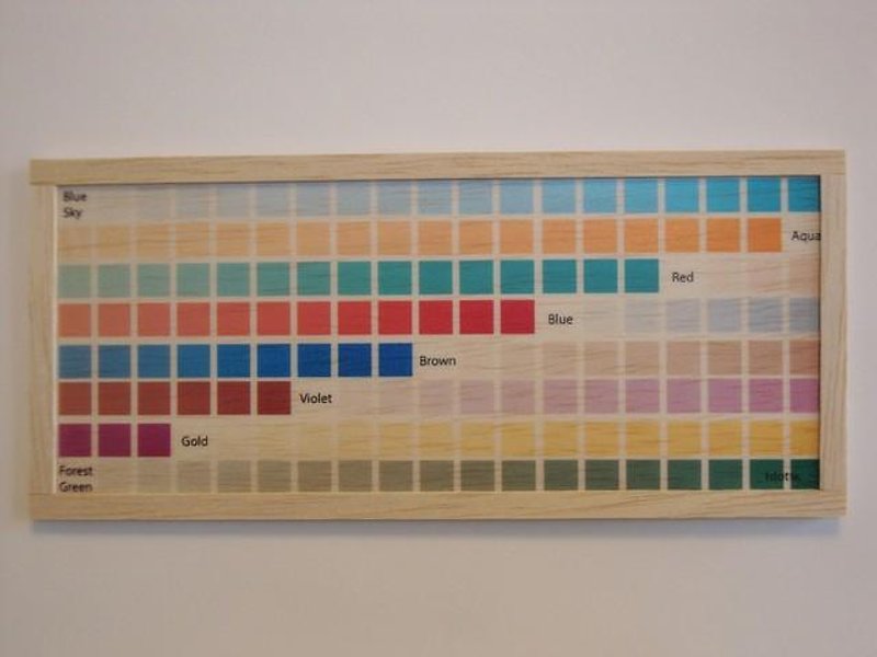 colour chart 2 - ตกแต่งผนัง - ไม้ 