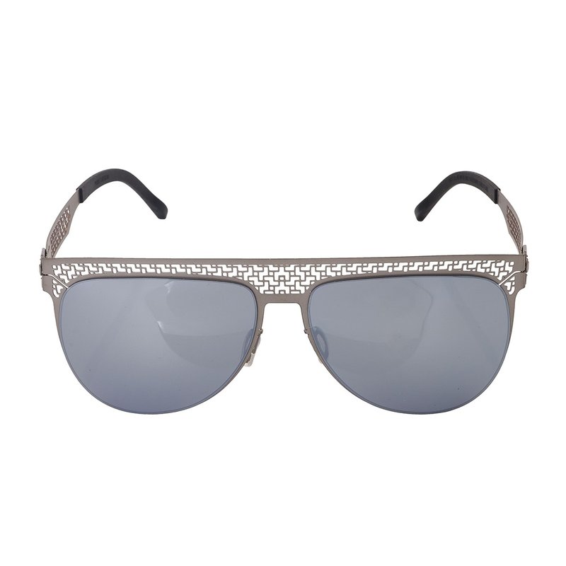 NPM Sunglass with the symbol of longevity Without screws Sheet-Steel - แว่นกันแดด - สแตนเลส สีเงิน