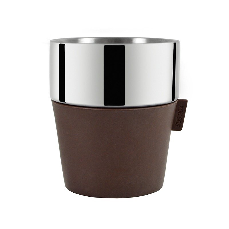 Driver雙層咖啡杯350ml-咖啡 - 茶具/茶杯 - 其他金屬 