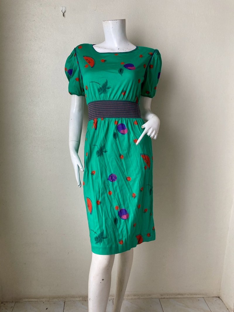 Ungaro parallele paris Dress Vintage Designer dress Size 9 Japan ( S-M - 洋裝/連身裙 - 棉．麻 