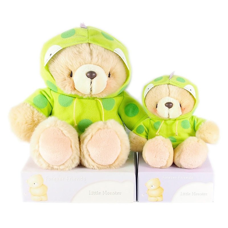 Little monster parent-child fluffy bear [Hallmark-ForeverFriends fluff-cross dress series] - ตุ๊กตา - วัสดุอื่นๆ หลากหลายสี