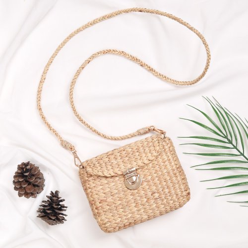 Round Crossbody handbag, Straw Purse Bag, Round Woven Bag, Circle Basket Bag  - Shop ReleafStore Wallets - Pinkoi