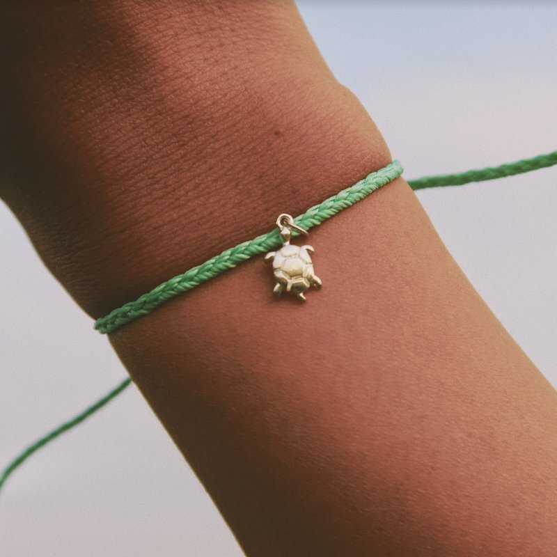 SAVE THE TURTLES SURFING BRACELET - สร้อยข้อมือ - วัสดุกันนำ้ สีน้ำเงิน