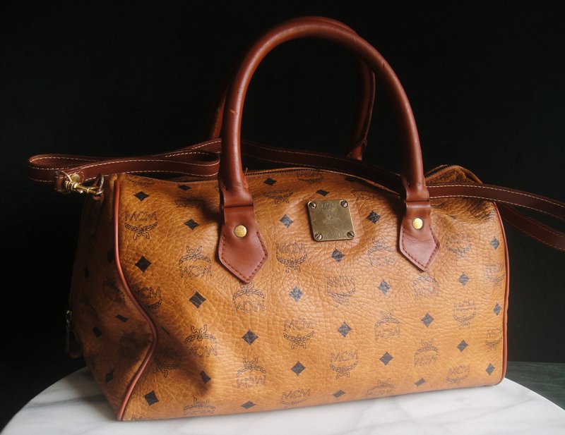 Glorious Era OLD ERA_Early second-hand German-made MCM luggage bag - กระเป๋าเดินทาง/ผ้าคลุม - วัสดุอื่นๆ 