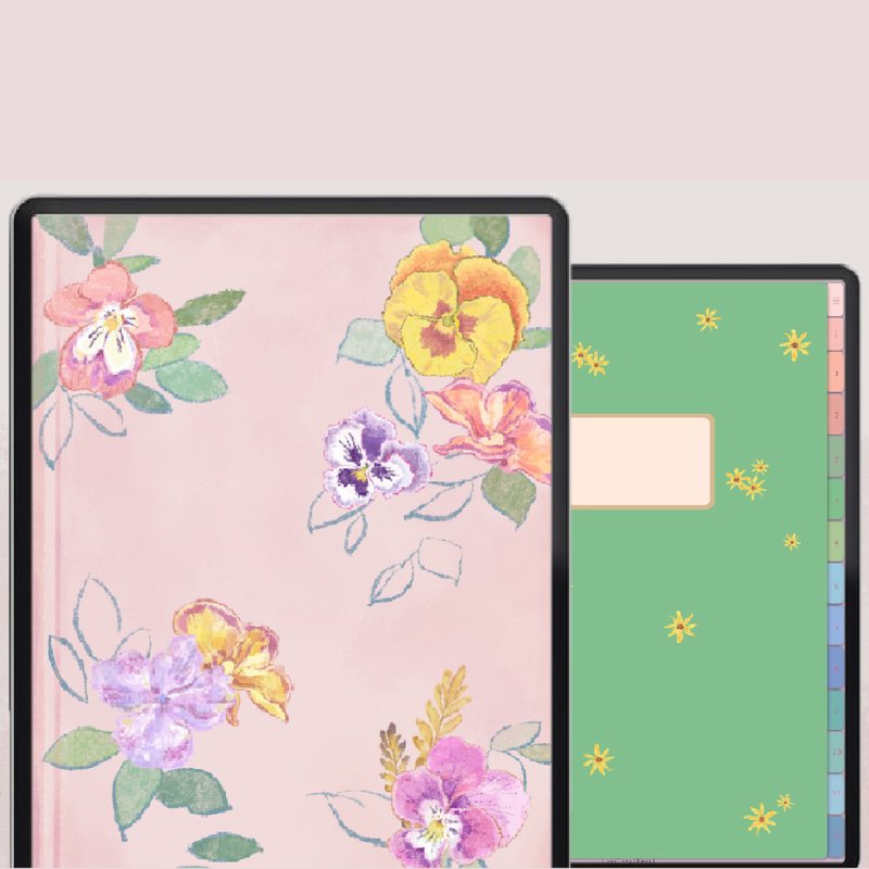 三色堇電子筆記本Goodnotes - 電子手帳及素材 - 其他材質 
